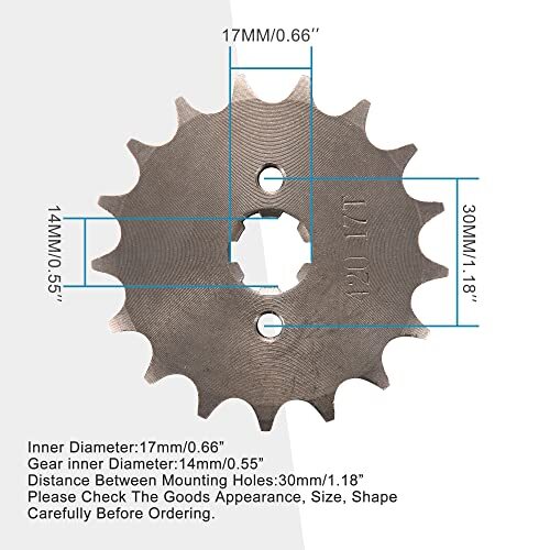 420 Chain Rear Sprocket 41-Tooth 420 Rear Sprocket For 125cc-140cc