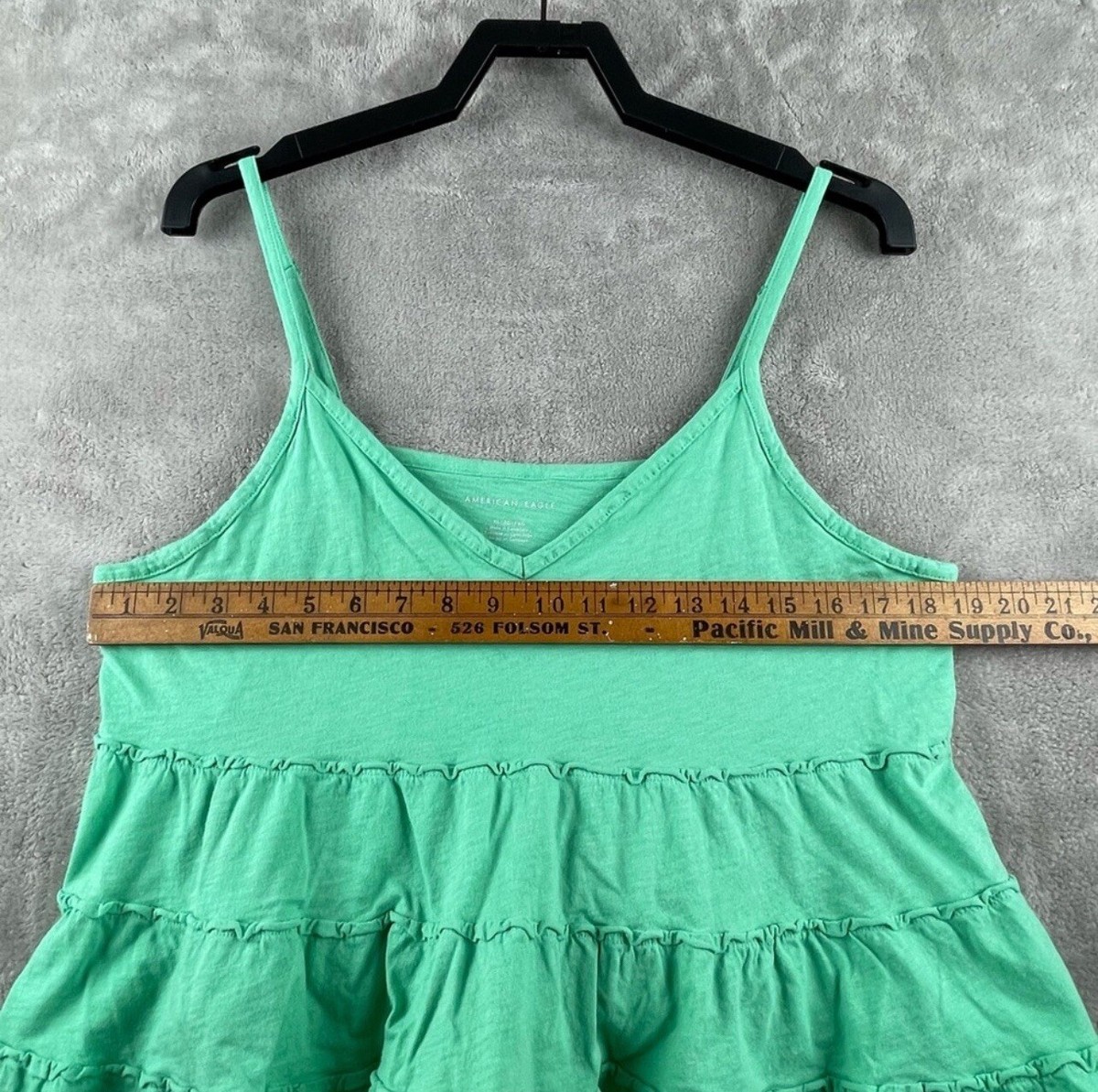 green flowy tank top