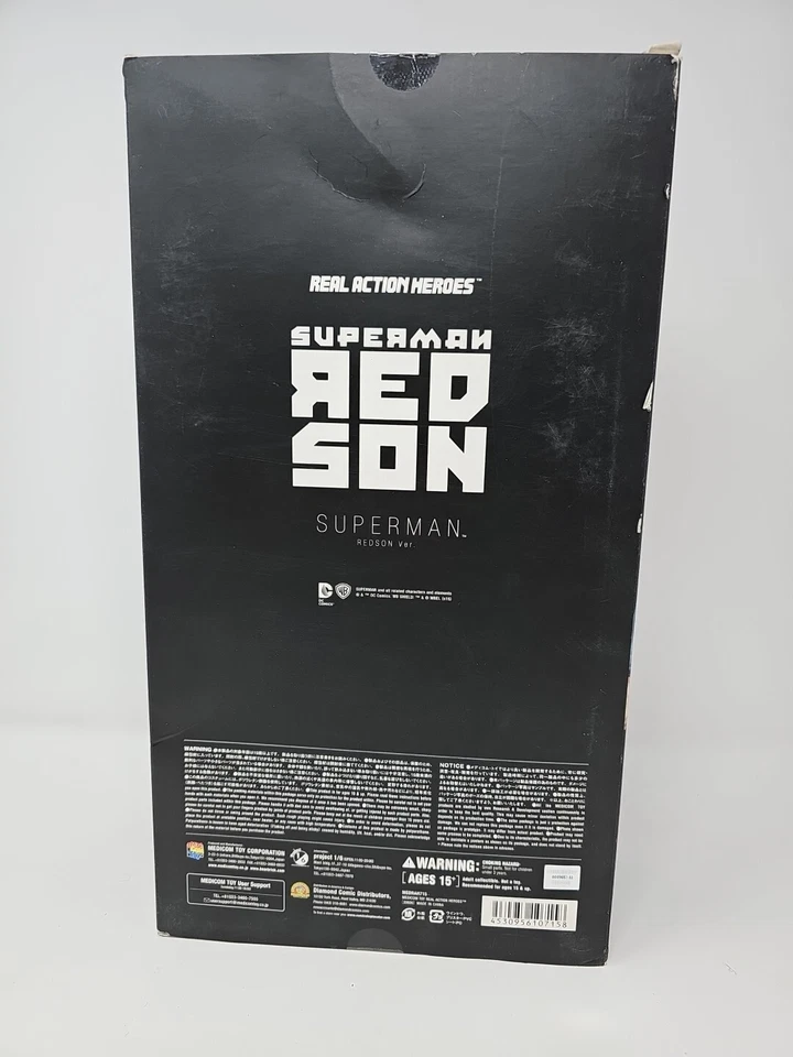 "Figura de acción Medicom DC Comics 12"" Red Son Superman héroe real RAH 1/6 soviético" Foto 4 de 4