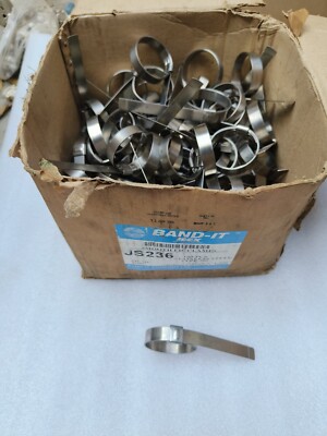 BAND-IT IDEX SMOOTH I.D. HOSE CLAMPS JS236 1 3/4'' X 1/2'' X .030'' (100PC LOT)
