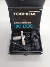Vtg | Toshiba Mc-1300 Clip Microphone - Grey