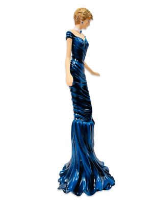 diana's blue dress In 1985, Princess Diana shared a special dance with @johntravolta at the @whitehouse wearing a midnight blue velvet gown designed by Victor Edelstein. Today, fashion history identifies the iconic dress as simply