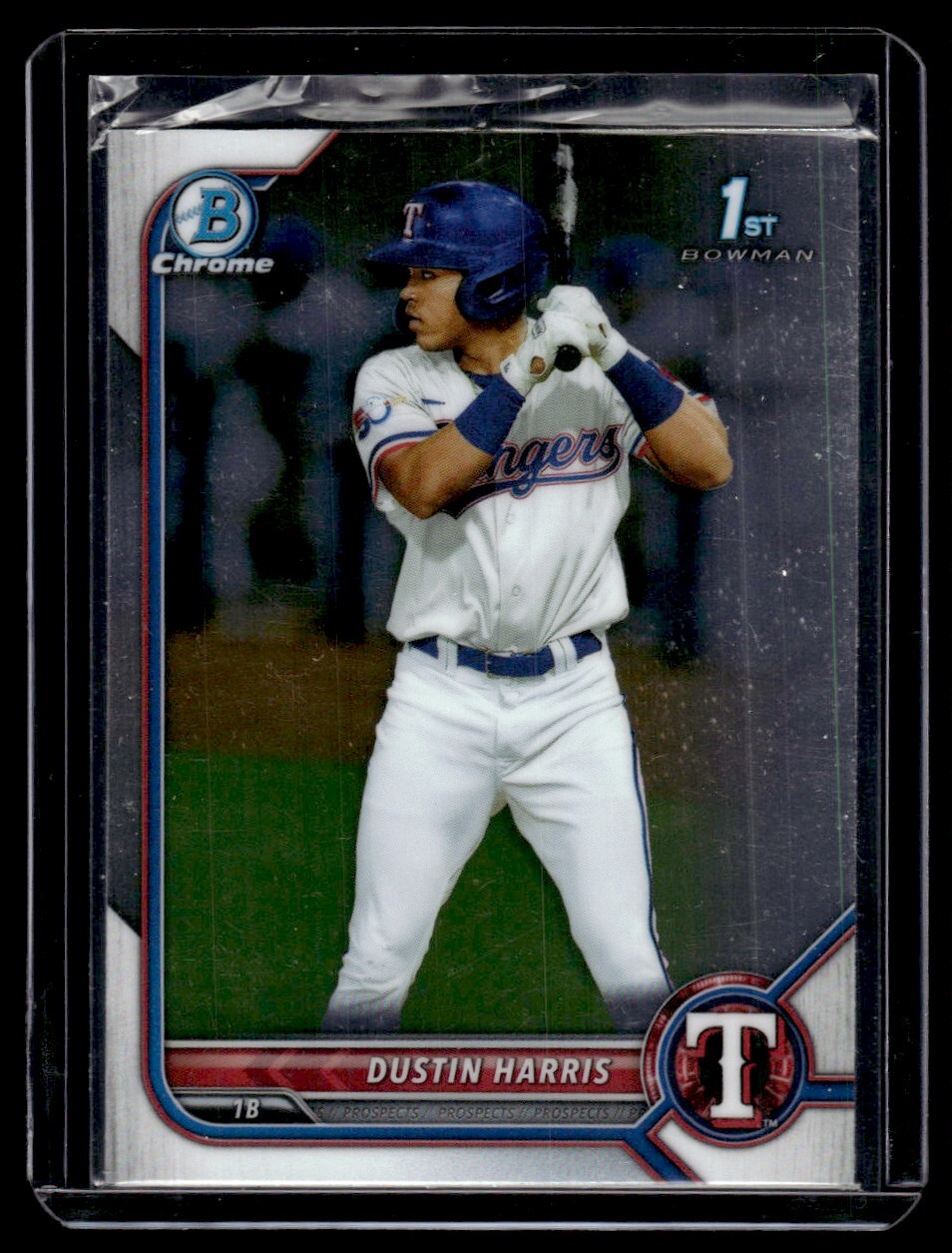 2022 Bowman Sapphire Edition Dustin Harris Texas Rangers #BCP-119