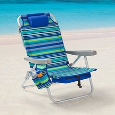 Backpack Aluminium Multi-Color Beach Chair Lightweight and Rustproof Frame