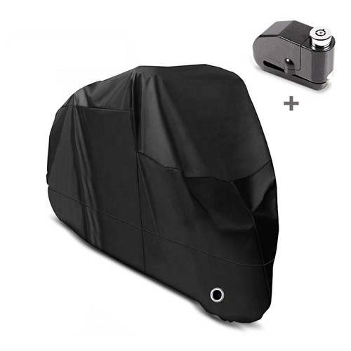 Favoto Telo per Moto Esterno Impermeabile Coprimoto Copri scooter di 300D OXFORD con Rivestimento PU e Cuciture Termosaldate, Resistente a Pioggia Neve Polvere Vento 245 x 105 x 125cm (Verde Nero