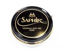 Grey - Saphir Medaille d'Or Pate de Luxe Shoe Polish Wax - 50ml Tin