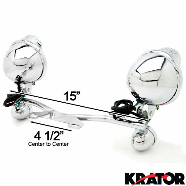 Barra de luces de señal de giro de paso de conducción para Honda Yamaha Suzuki Kawasaki Foto 3 de 4