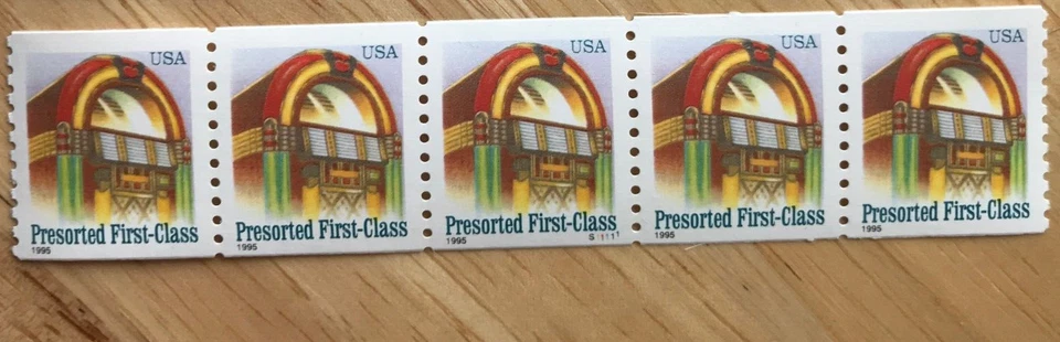 SCOTT #2911 & 2912 JUKE BOX - PRESORTED FIRST CLASS - PNC5  MNH - Image 4 of 4