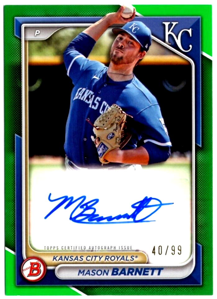 MASON 2024 BOWMAN PROSPECTS AUTOGRAPHS GREEN PPRAMBA 40/99