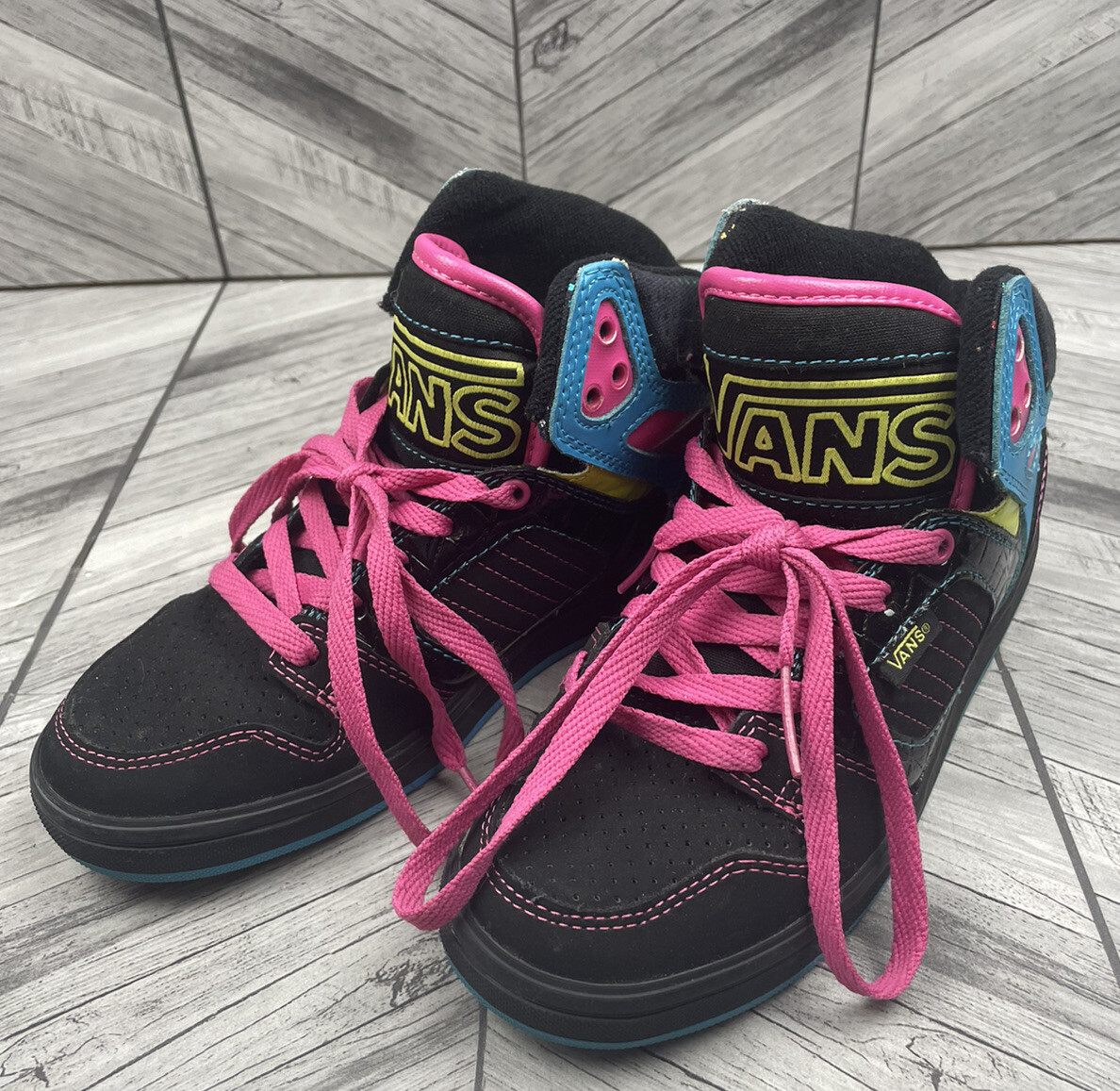 Rare Vans Chunky High Top Skater Shoes 