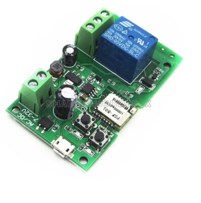 Wireless WiFi Smart Switch Home Relay Module 5V-32V Self-locking