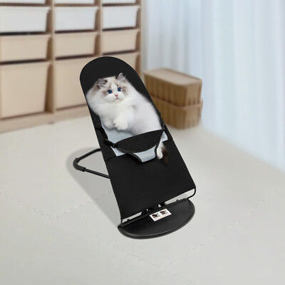 Dog Rocking Bed Pet Bouncy Chair Cat Indoor Lounge Washable Black Mesh Pet Toys