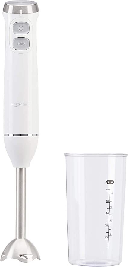 Mixer Immersione 600W: Multi-velocità e Bicchiere Dosatore 600ml