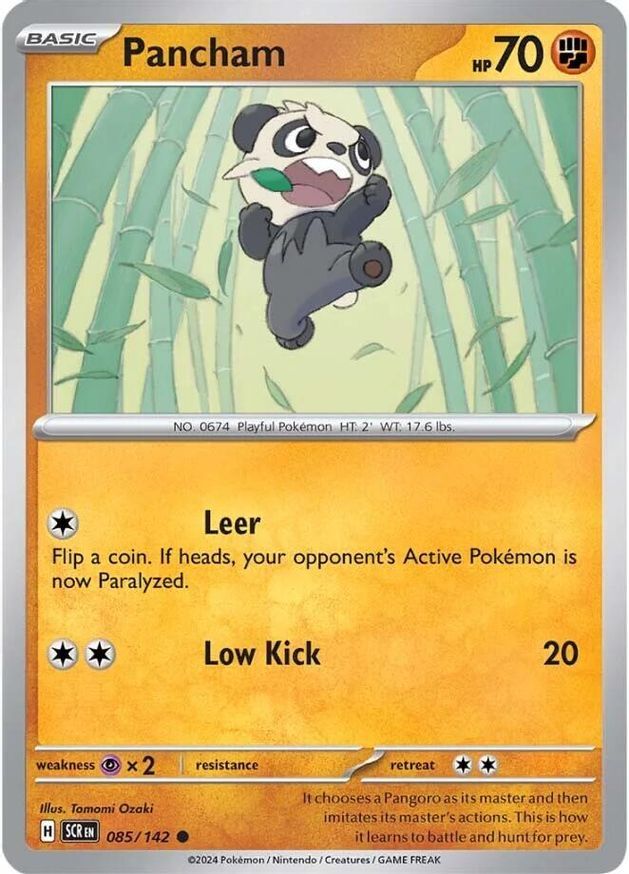 Pokemon Pancham (85/185) Stellar Crown NM