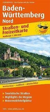 Baden-Wrttemberg-Nord. Straen- und Freizeitkarte