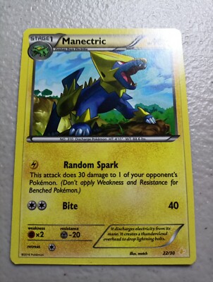 Manectric 22/30 XY Trainer Kit: Pikachu Libre & Suicune Regular