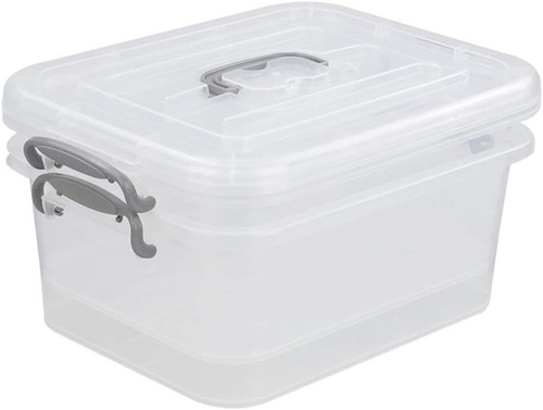 2 Packs Storage Bin with Lid, 8 Liter Plastic Box Set - Picture 7 of 7