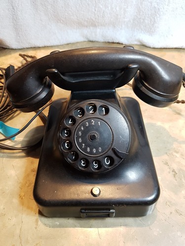 Uraltes antikes Telefon von Siemens,ich denke aus Bakelit,ähnlic W48 Posttelefon - Bild 2 von 14