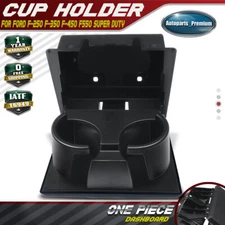 Dashboard Black Cup Holder for Ford F-250 F-350 F-450 F-550 Super Duty 2008-2016