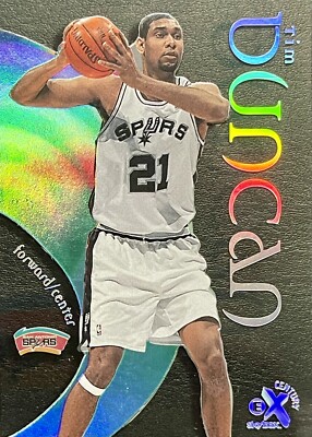 1999-00 Skybox EX Century TIM DUNCAN San Antonio Spurs