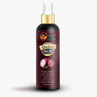 Herbs Botanica Red Onion Oil for Hair Growth & Dandruff, Hair Fall Control 200ml