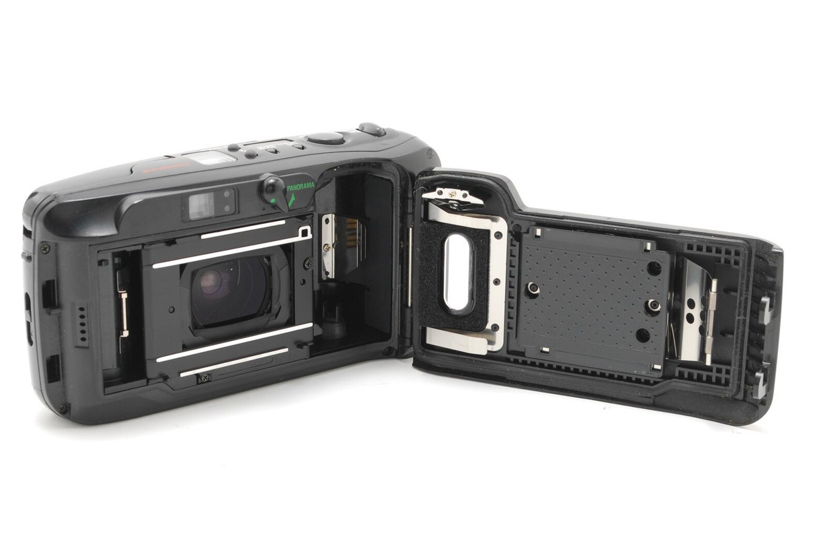 Exc+5】 Olympus μ mju zoom Panorama Black 35mm f/3.5 Point