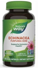 New Nature's Way Echinacea Purpurea Herb, 1,200 mg, 180. Exp 03/29 FREE SHIPPING