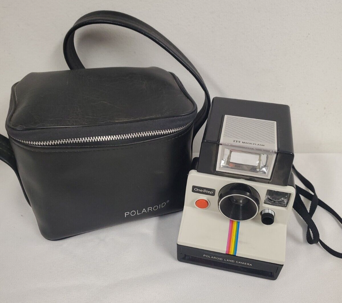 Vintage Polaroid One Step Camera w Case | eBay
