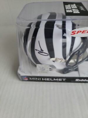 Chad Johnson Signed Cincinnati Bengals Alternate White Mini Speed