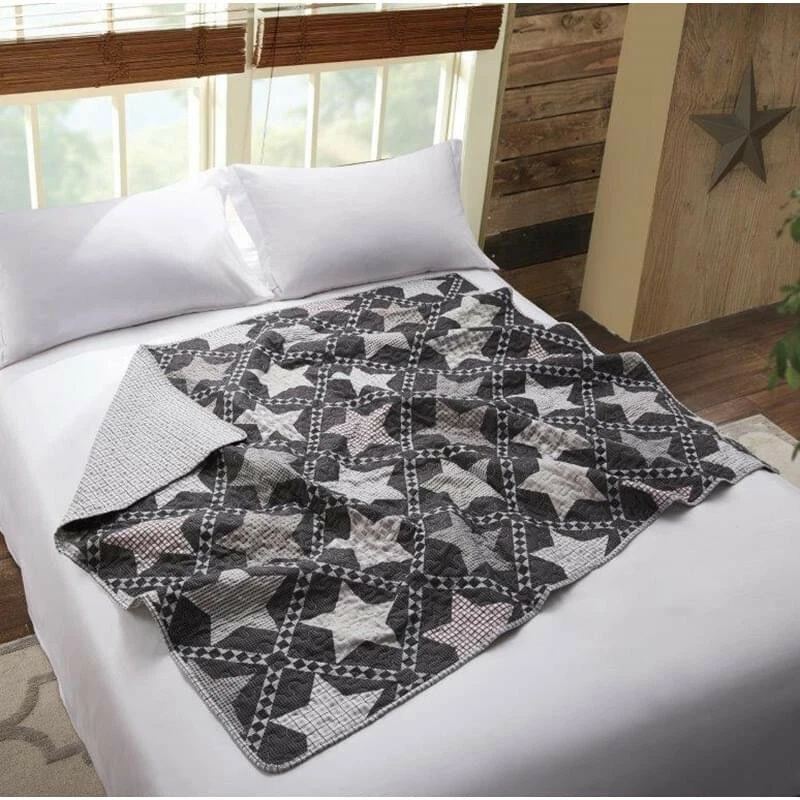 Mountain Stars Reversible Soft Quilted Throw Blanket 50x60 in Virah Bella - Image 3 of 4