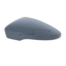 VW Sharan 2015-2021 Wing Door Mirror Cover Cap Primed Passenger Side Left Hand