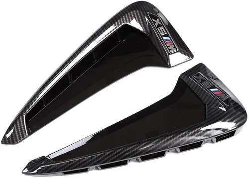 Side Wing Fender Trims X5 M Carbon Fiber Air Flow Vents for BMW X5 X5M F85 2014+ - Bild 5 von 9