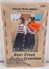PRAIRIE POINT JUMPER PATTERN  BY DEER CREEK CREATIONS  MISSES SIZES S-XL UNCUT