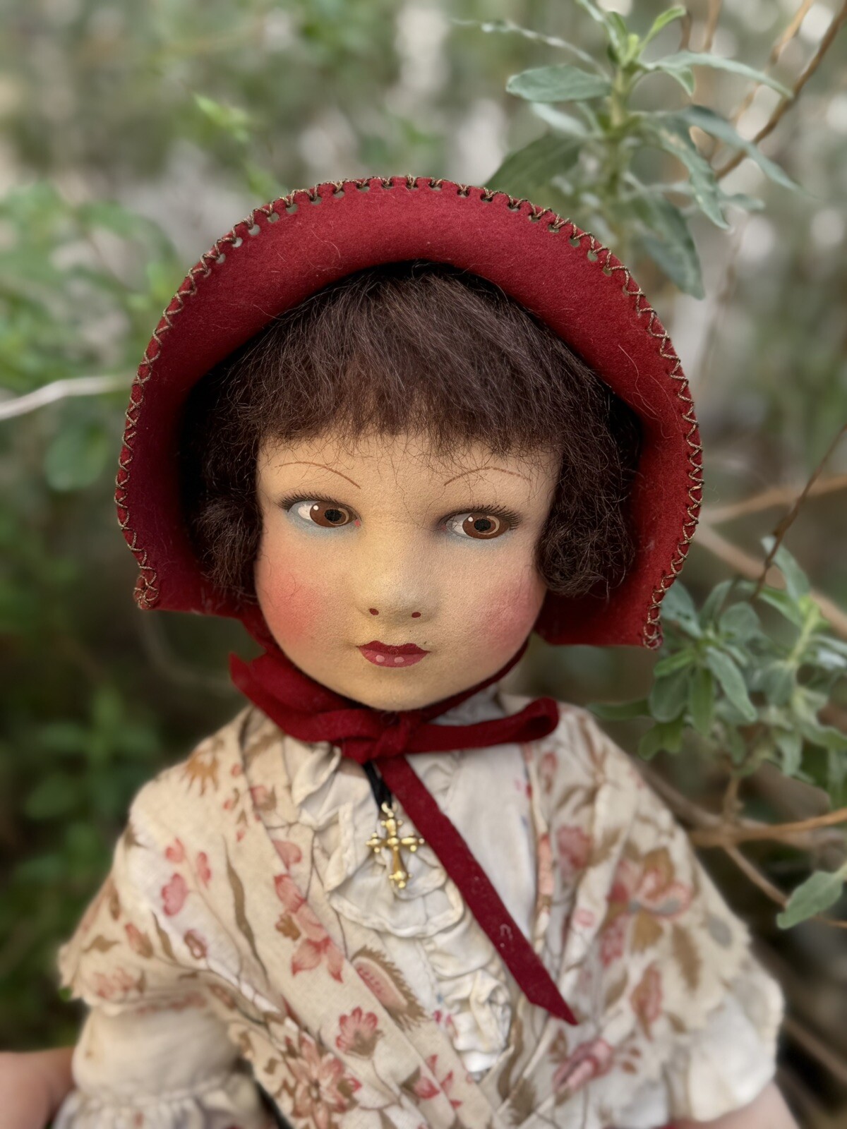 Grande Poupée Raynal En Feutre - 50 Cm - Vintage Année 60/70 - Corps Souple