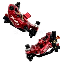 JUIN Tech GT-P Ultra Light 4-P Post Mount Hydraulic Disc Brake Caliper Set F+R