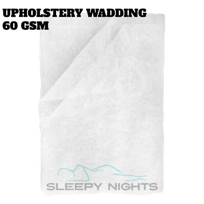 SLEEPYNIGHTS 60gsm (2oz) Polyester Wadding Quilting Batting Upholstery Filling Stuffing Craft