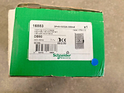 SCHNEIDER ELECTRIC 16883 DDI 3P+N-10/32A-300mA EINGANGSSCHUTZSCHALTER DB90