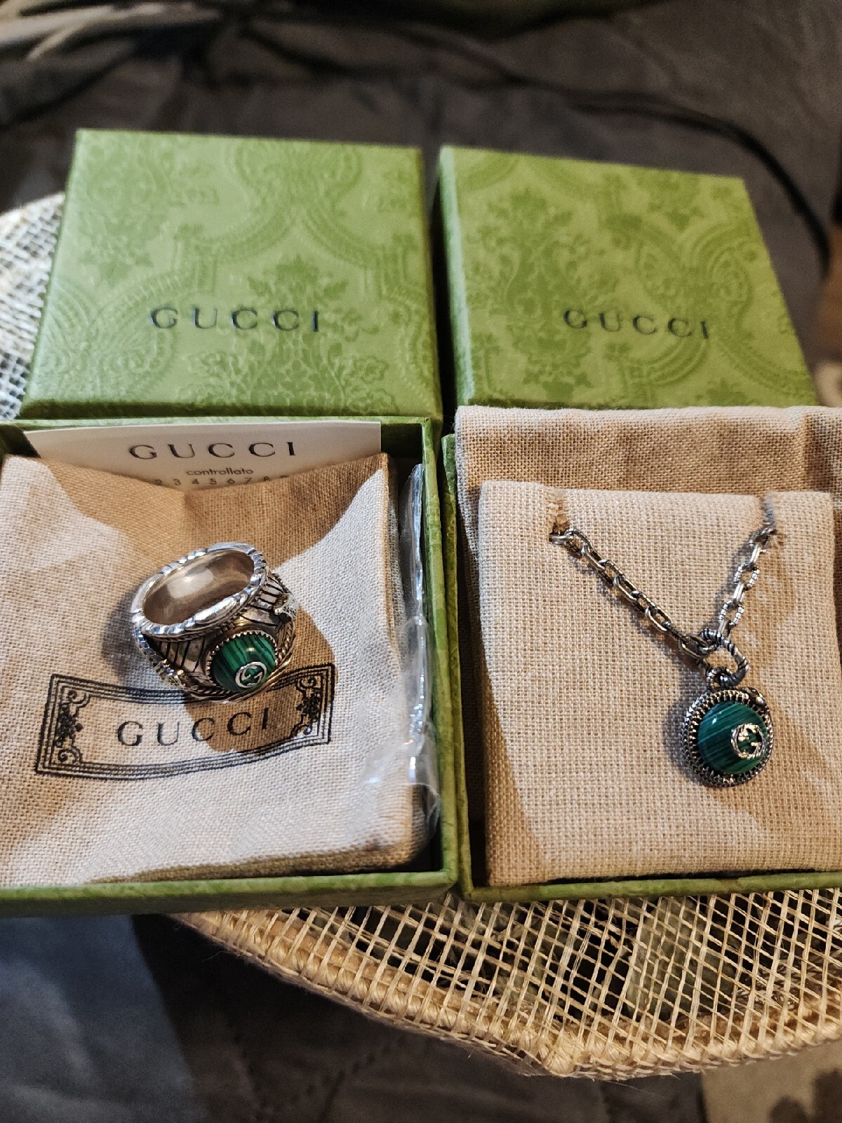 Gucci Garden Snake Ring & Necklace set image 2