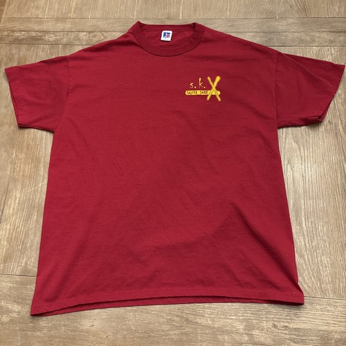 Vintage SKX Skate Shop Skateboarding Security T Shirt Size L Hazelton Pa