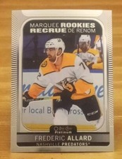 2021-22 OPC Platinum RC Frederic Allard Nashville Predators 