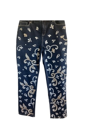 Chicos jeans size 1 M 8 straight leg ankle 27
