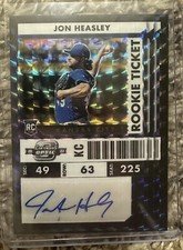 2022 Contenders Baseball Jon Heasley Rookie Black Finite Auto #1/1 Royals