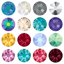 144 Swarovski 2058/2088 Crystal Flatback Rhinestones nail art *U Pick Size Color