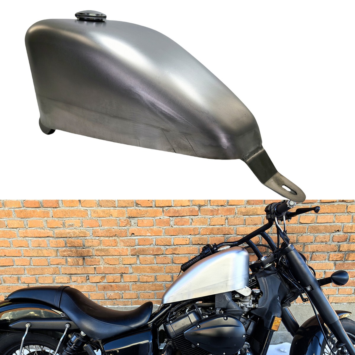 9L Handmade Motorcycle Petrol Gas Fuel Tank For HONDA VT750 SHADOW