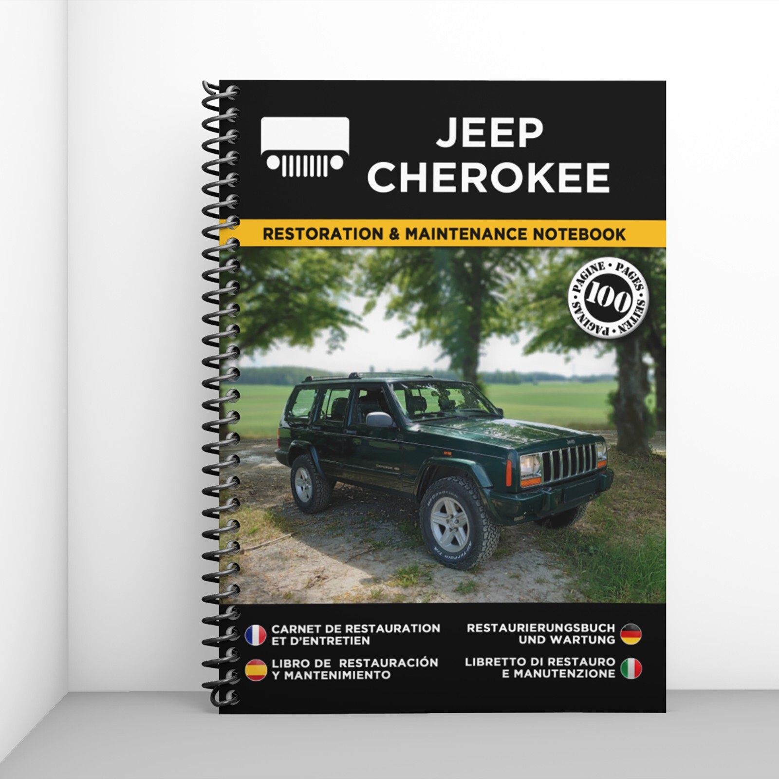 Jeep Cherokee carnet de restauration contre la perte d'historique