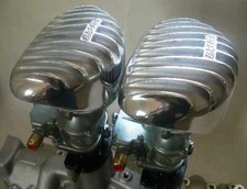 Two Thickstun Dual Throat Air Cleaners Stromberg Flathead Mercury Hot Rod