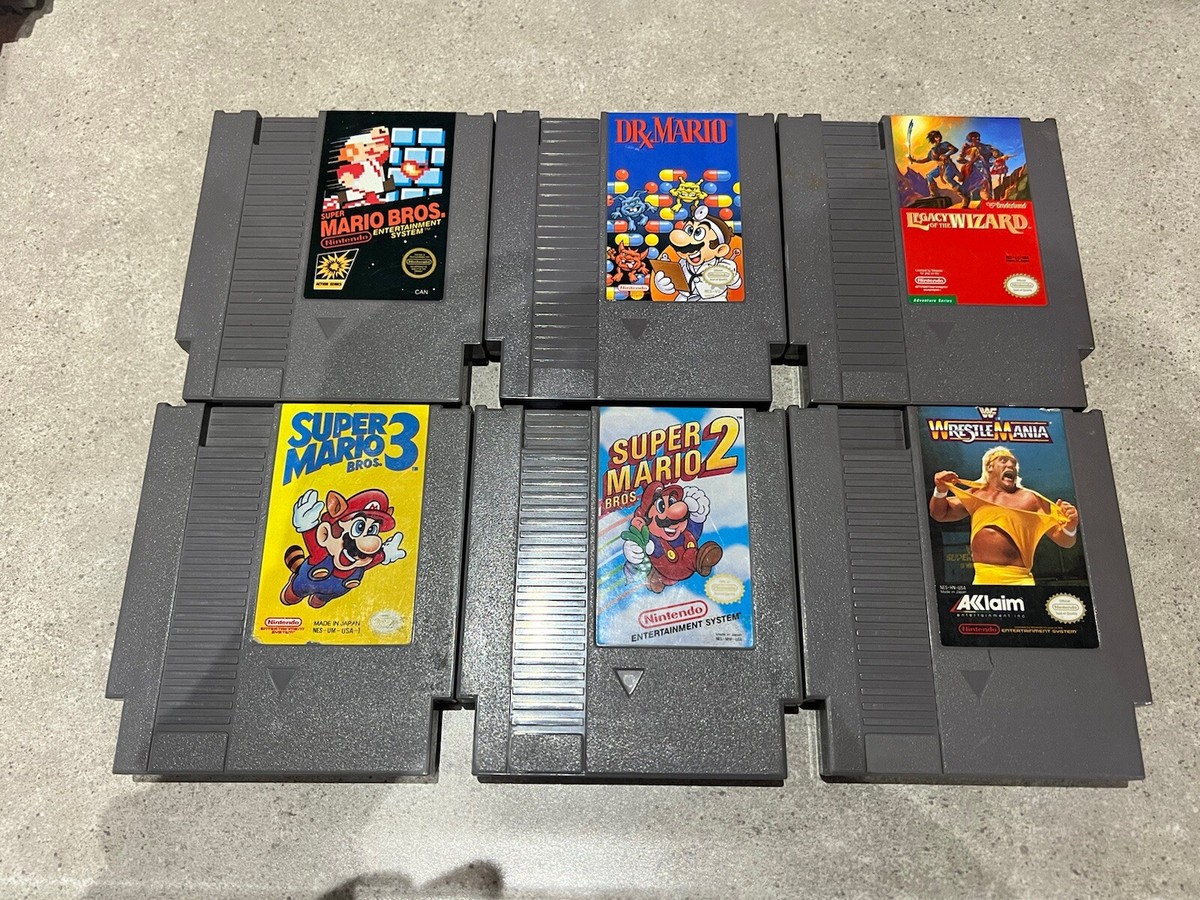 Nintendo Entertainment System NES Game Lot (6 Games) Includes