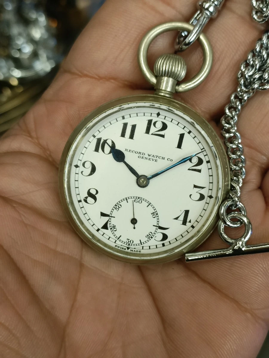 Swiss movement shop pocket watch