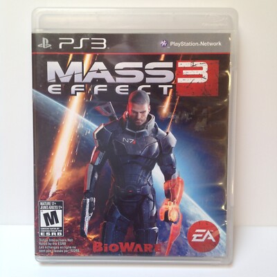 Mass Effect 3 Sony PlayStation 3 PS3 - Complete with manual on disk