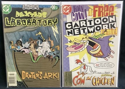 CARTOON NETWORK DEXTERS LABORATORY 30 RARE NEWSSTAND EDITION! COW AND CHICKEN DC